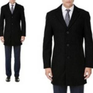 Braveman Men's M Single Breasted Wool Blend Coat